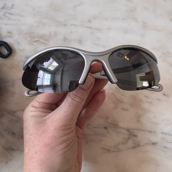 Champion // Silver Vintage Sunglasses - Picture 2 of 6